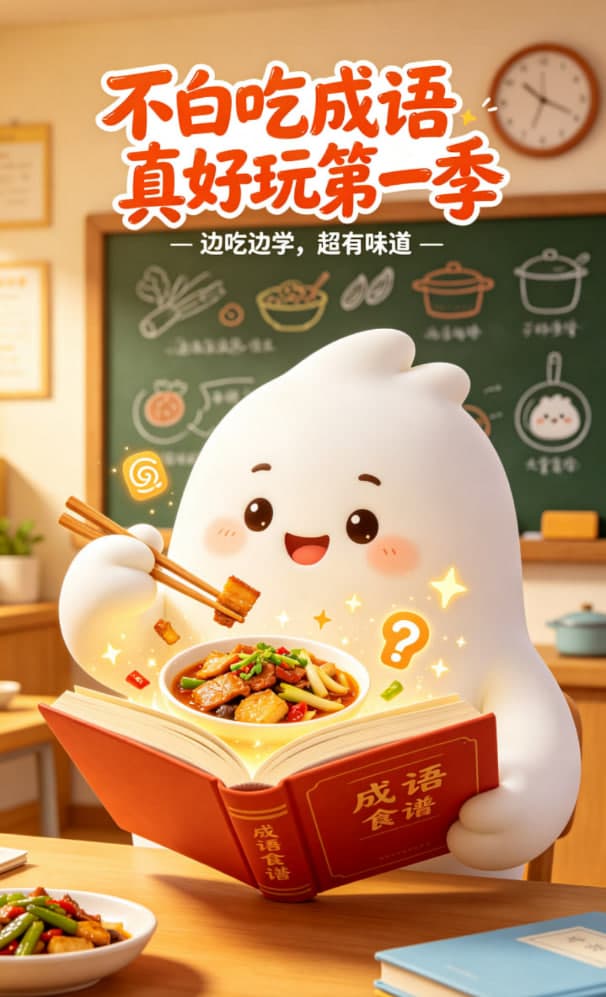 不白吃成语真好玩第一季海报